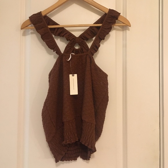 NWT Anthropologie Marisol Ruffle Halter Blouse - Picture 5 of 8